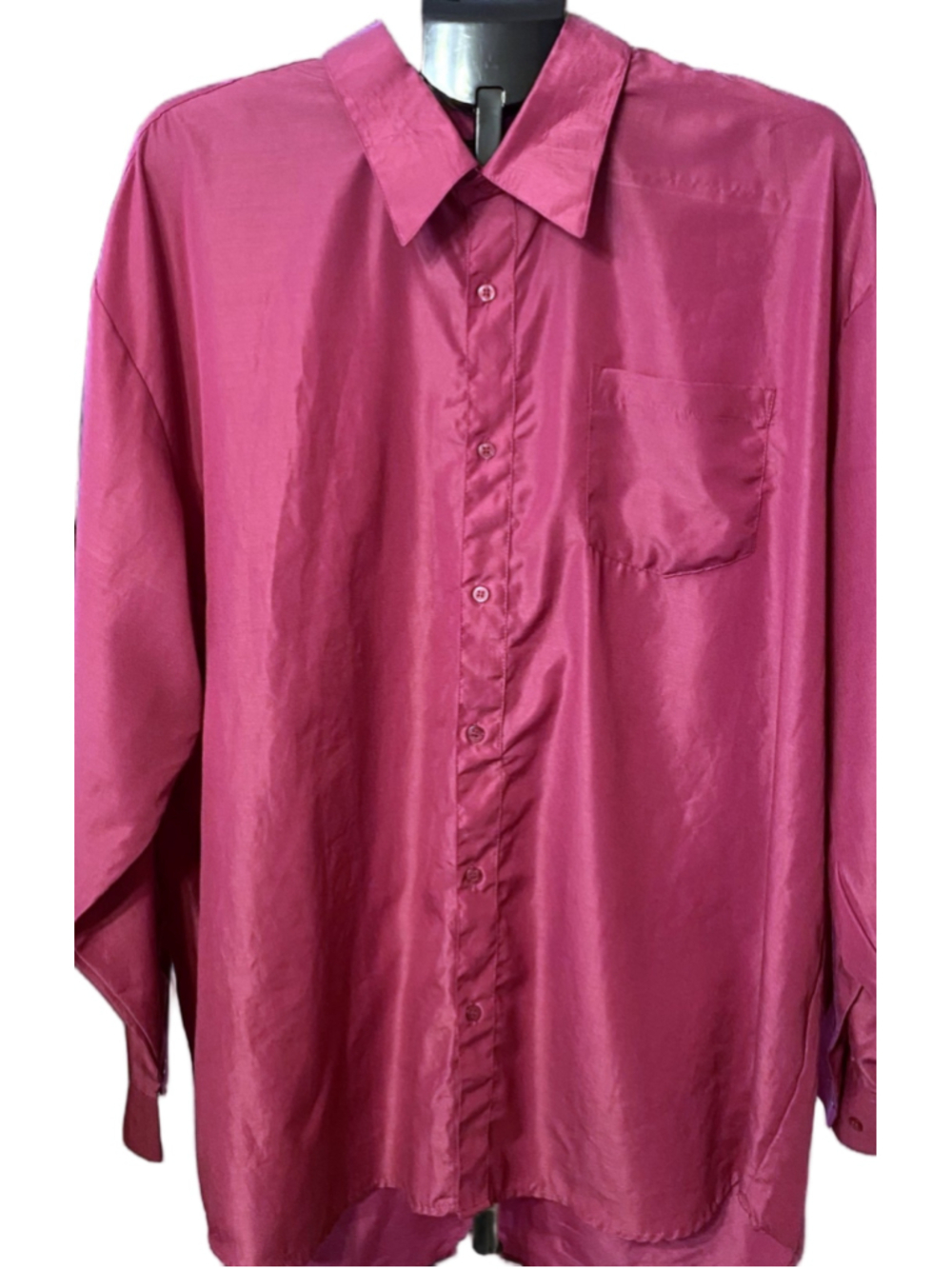 Vittorino Mens XXL Muted Fuchsia Retro Button Down Shirt